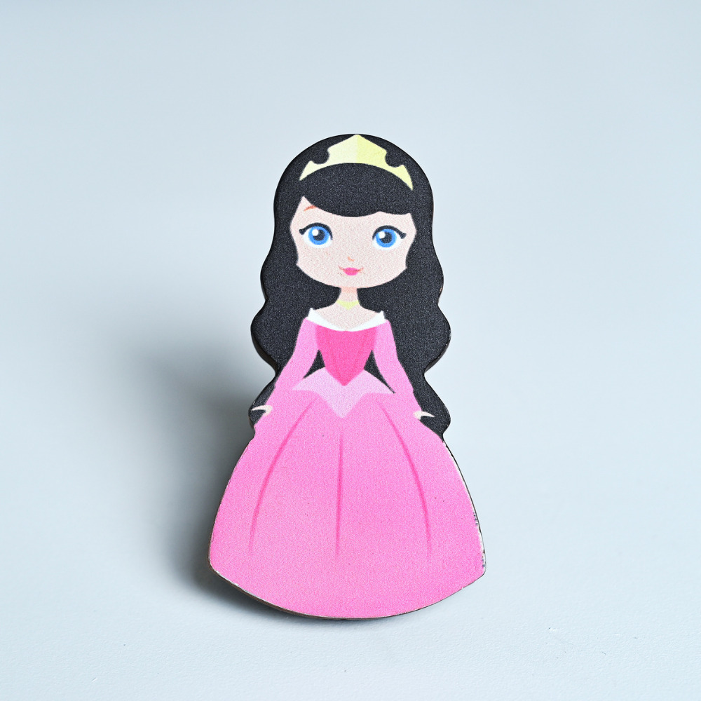Handmade Acacia Wood Princess Kids Furniture Knob
